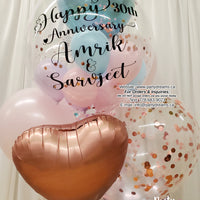 Pastel Elegance! ~ Bespoke Bubble Balloon Bouquet #509