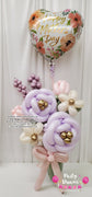 Pastel Bloom Bouquet w/ 18" Foil Balloon Add-On #FL80-B